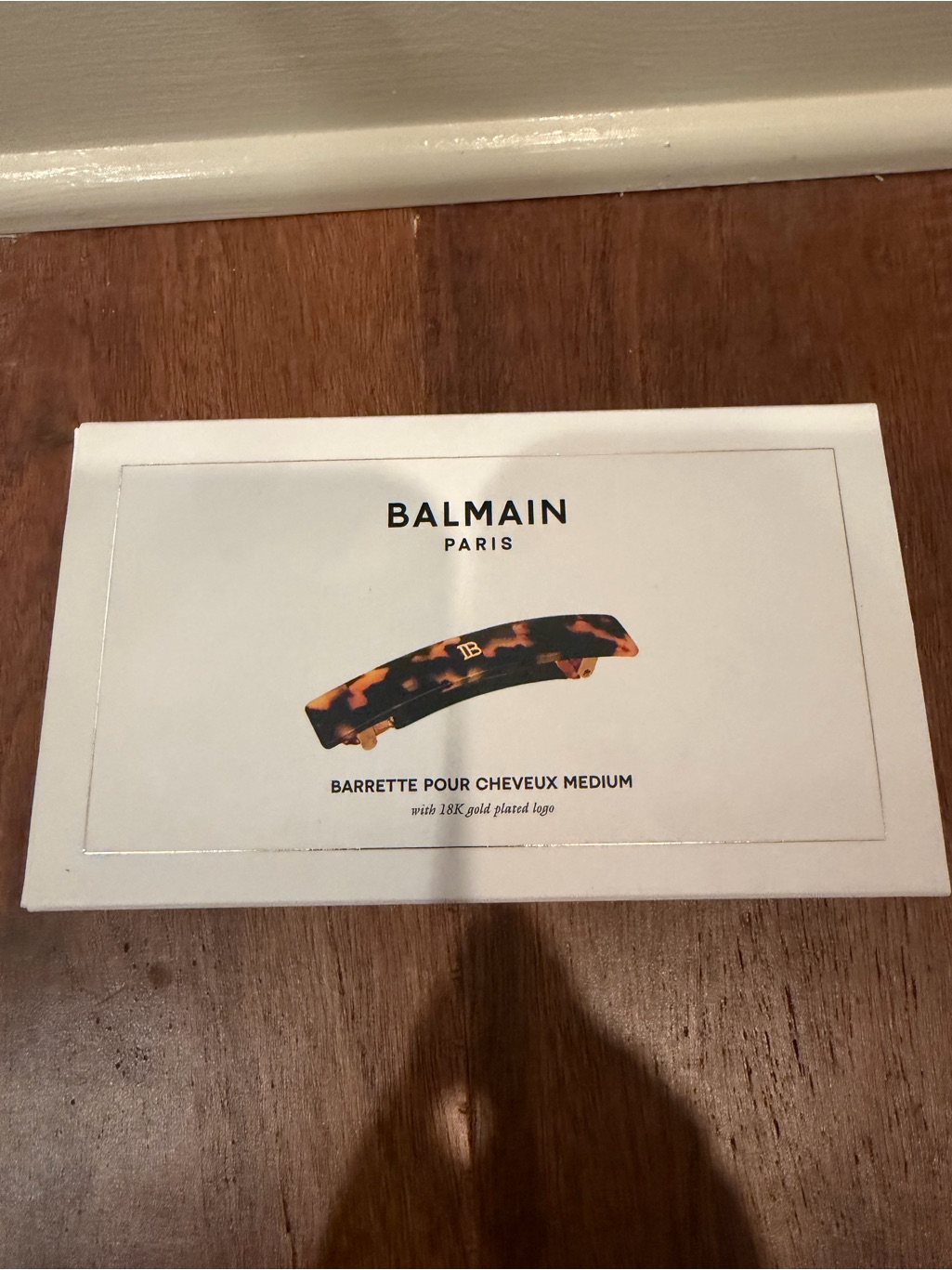Balmain Paris Tortoiseshell Medium Hair Barrette